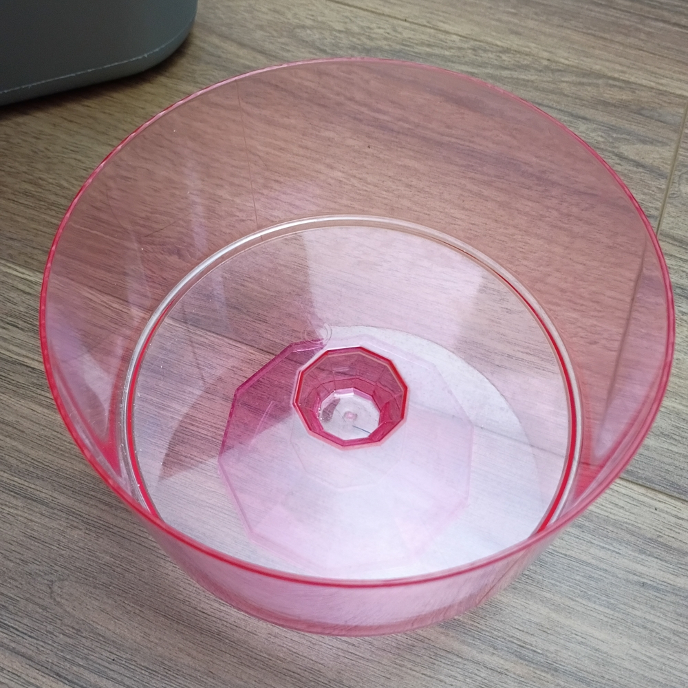 Pink Plastic Pedestal Cake Stand - Picture 3 of 6